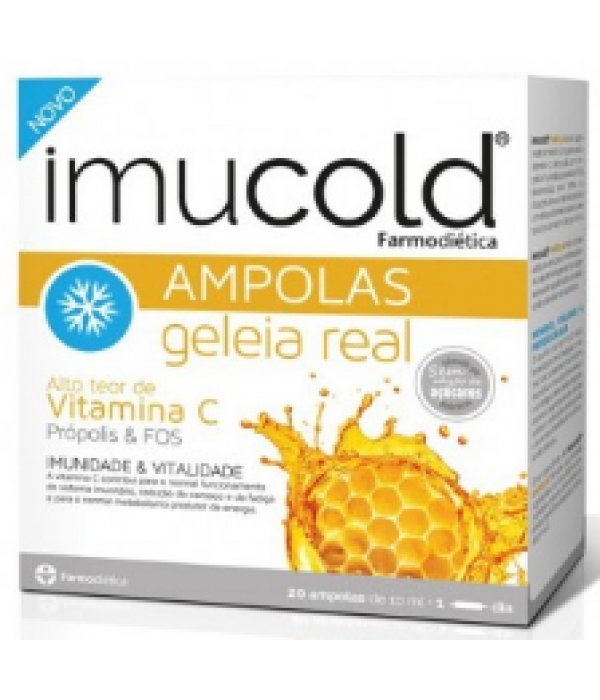 Imucold Geleia Real - 20 Ampolas - Farmodietica